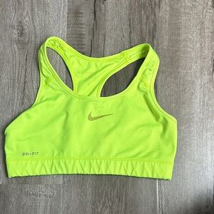 Nike Women's Bright Yellow Dri-FIT Sports Bra